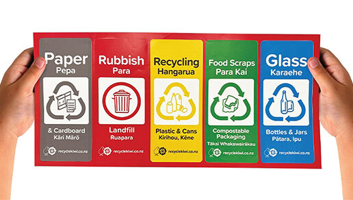 Recycling bin stickers