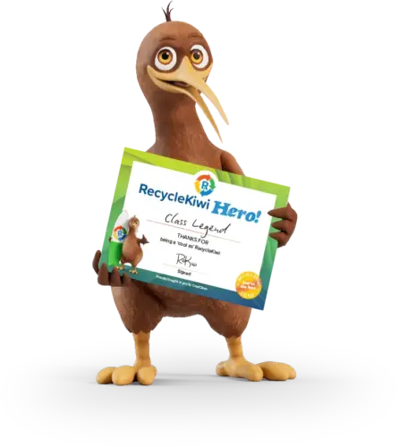 RecycleKiwi Hero Certificate